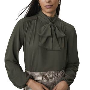 Ann Taylor; Bow Blouse
