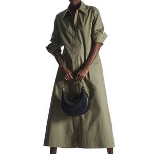 Cos Waisted Midi Shirt Dress