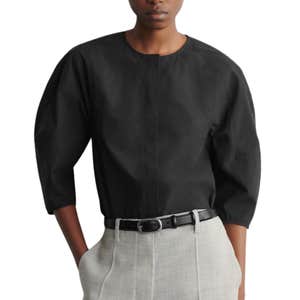 COS Sculptural Pima Cotton-Poplin Blouse