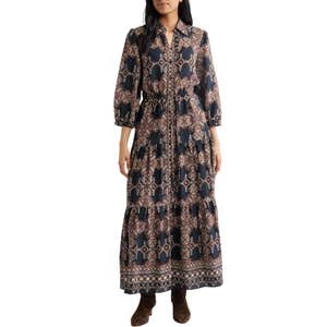 nordstrom, Julia Jordan Mixed Paisley Long Sleeve Shirtdress