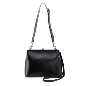 HOBO Alba Frame Large Shoulder Bag in the color Black