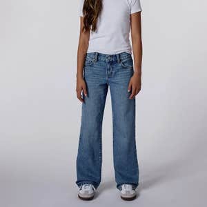 RSQ Girls Low Rise Wide Leg Jeans - Dark Wash