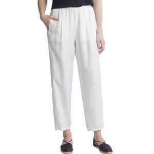 nordstrom, Eileen Fisher Pleated Organic Linen Lantern Pants