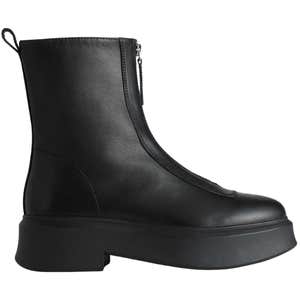 quince, Quince Italian Leather Zip Front Lug Sole Boot