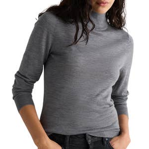 quince, Quince Ultra-Fine Merino Wool Layering Turtleneck Sweater