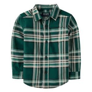 The Children's Place Baby And Toddler Boys Matching Family Plaid Oxford Button Up Shirt