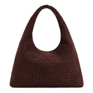 Nordstrom; JW PEI Laura Woven Faux Suede Shoulder Bag