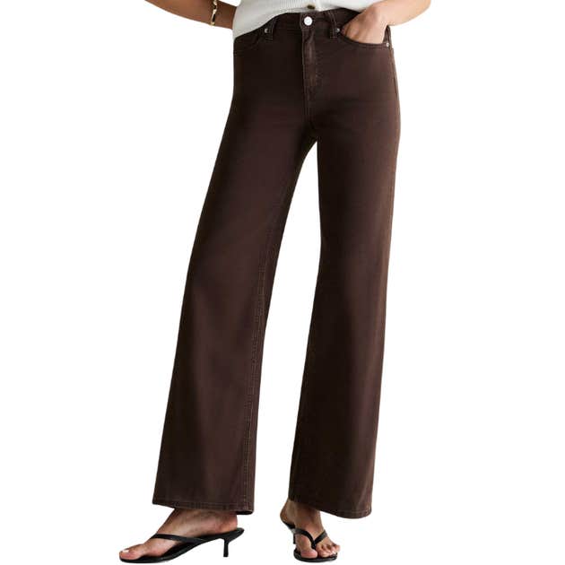 quince, Quince Bella Stretch Wide Leg Jeans