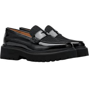 Marc Nolan Ms. Adler Leather Lug Penny Loafers