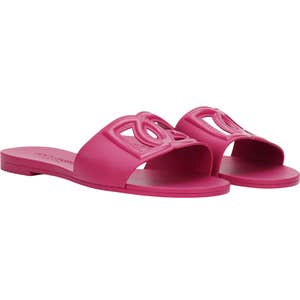 nordstrom, Dolce&Gabbana Bianca Interlock Slide Sandal