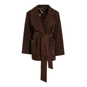 SEROYA Chandra Suede Wrap Jacket