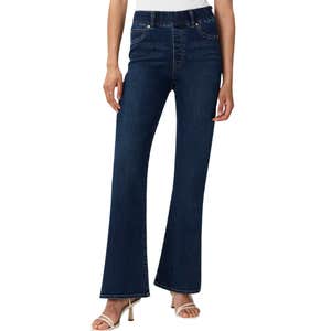 quince, Quince Nina Stretch Pull-On Flare Jeans