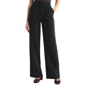 abercrombie & fitch, A&F Sloane Tailored Wide Leg Pant