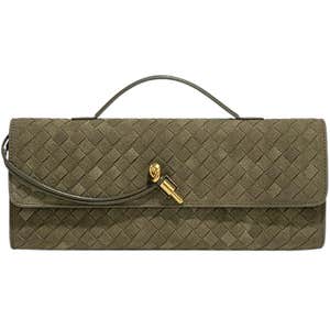 amazon, Upbull Suede Woven Evening Clutch