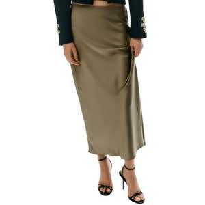 zara, Zara Satin Midi Skirt
