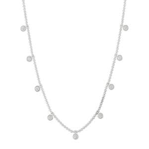 Silpada Star Map Necklace, White Cubic Zirconia