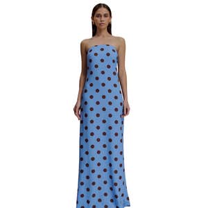 Kayleigh Crochet Fishtail Flare Sleeve Maxi Dress