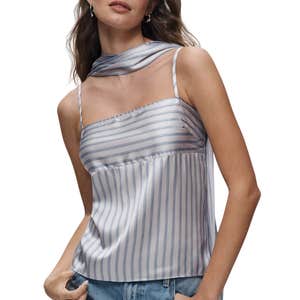 anthropologie, Mare Mare Square-Neck Tank with Scarf
