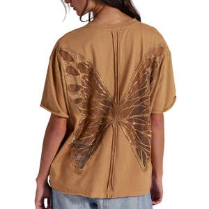 free people, Tricia Fix Butterfly Tee