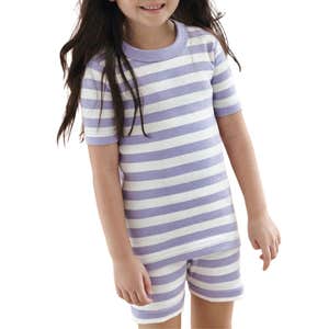 Hanna Andersson Kids Striped Short John Pajama Set