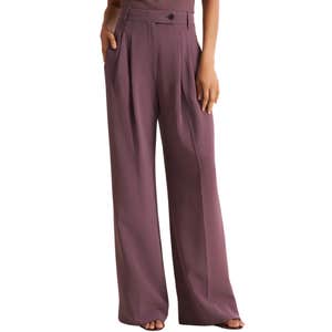 m.m.lafleur, M.M.LaFleur Bia Pleated Trouser - Everyday Crepe with Topstitch