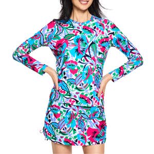 talbots, Talbots Aqua Club UPF 50+ Long Sleeve Swim Tee