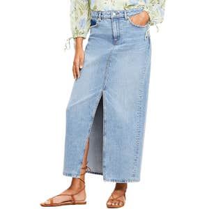 Loft Denim Maxi Skirt