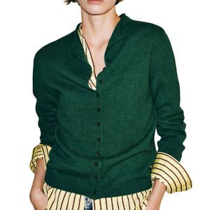 zara, Zara 100% Cashmere Mock Neck Jacket