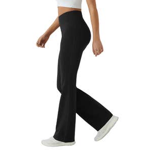 High Waisted Pocket Plain Leggings
