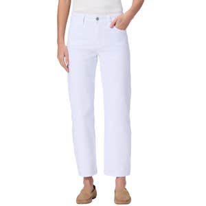 Paige Mason Mid Rise Ankle Straight Leg Jeans