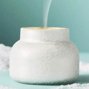 Capri Blue Volcano Snowflake Glass Candle