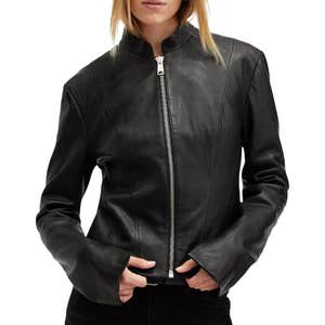 Sadler Slim-Fit Leather Jacket