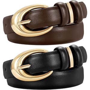 amazon, TRIWORKS 2 Pack Leather Belt
