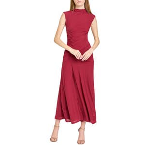 Nordstrom; WAYF Sarielle Ruched Midi Dress