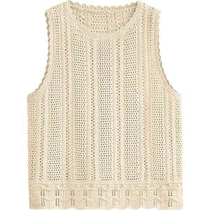 amazon, KIRUNDO Beach Vacation Crochet Sweater Vest