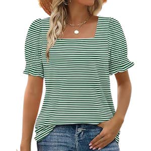 amazon, WIHOLL Square Neck Top