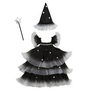 Meri Meri Girls Black Organza Witch Costume