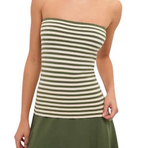 Tuckernuck Fern Stripe Knit Rina Tube Top