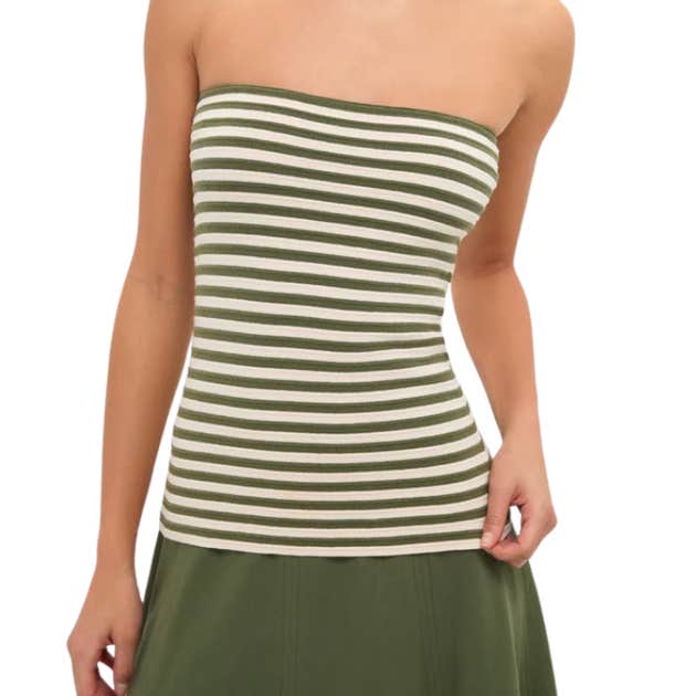 Tuckernuck Fern Stripe Knit Rina Tube Top