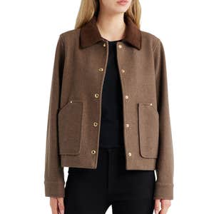 nordstrom, Sam Edelman Corduroy Trim Jacket