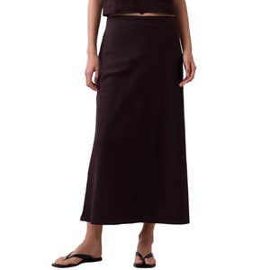 gap, Gap Linen-Blend Maxi Slip Skirt