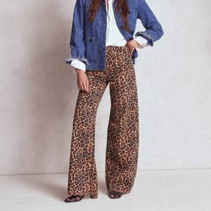 Boden High Rise Wide Leg Jeans