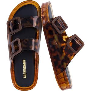 amazon, CUSHIONAIRE Double Buckle Pool Slides