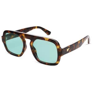 VANLINKER Retro Square Aviator Sunglasses