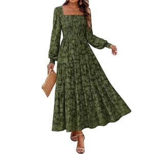 amazon, KIRUNDO Long Sleeve Wedding Guest Dress
