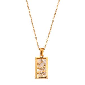 Louise Carter Fae Golden Fortune Tarot Necklace