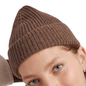 Quince Mongolian Cashmere Ribbed Beanie