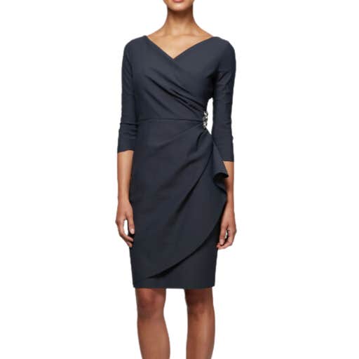 nordstrom, Alex Evenings Embellished Ruched Sheath Cocktail Dress