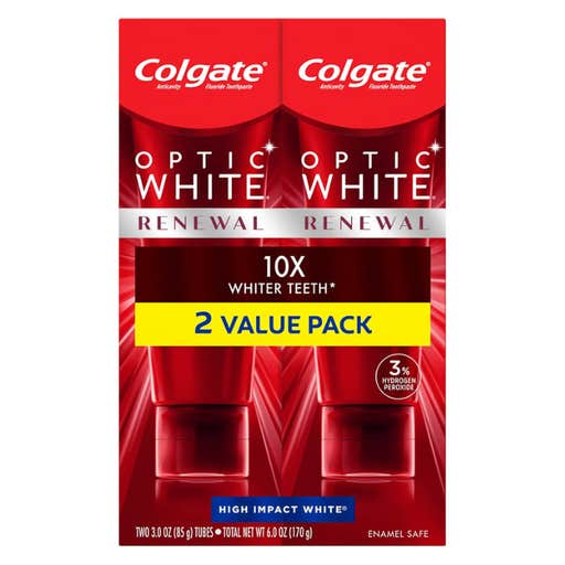 amazon, Colgate Optic White Renewal Teeth Whitening Toothpaste