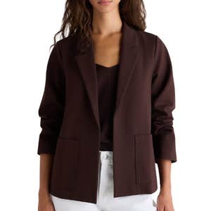 quince, Quince Ultra-Stretch Ponte Open Blazer